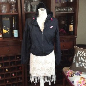 NWOT Navy and Pink Hollister Jacket size Medium